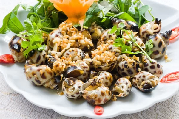 Ốc hương nướng mọi
