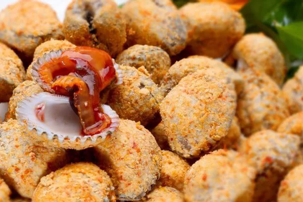 Sò huyết rang muối