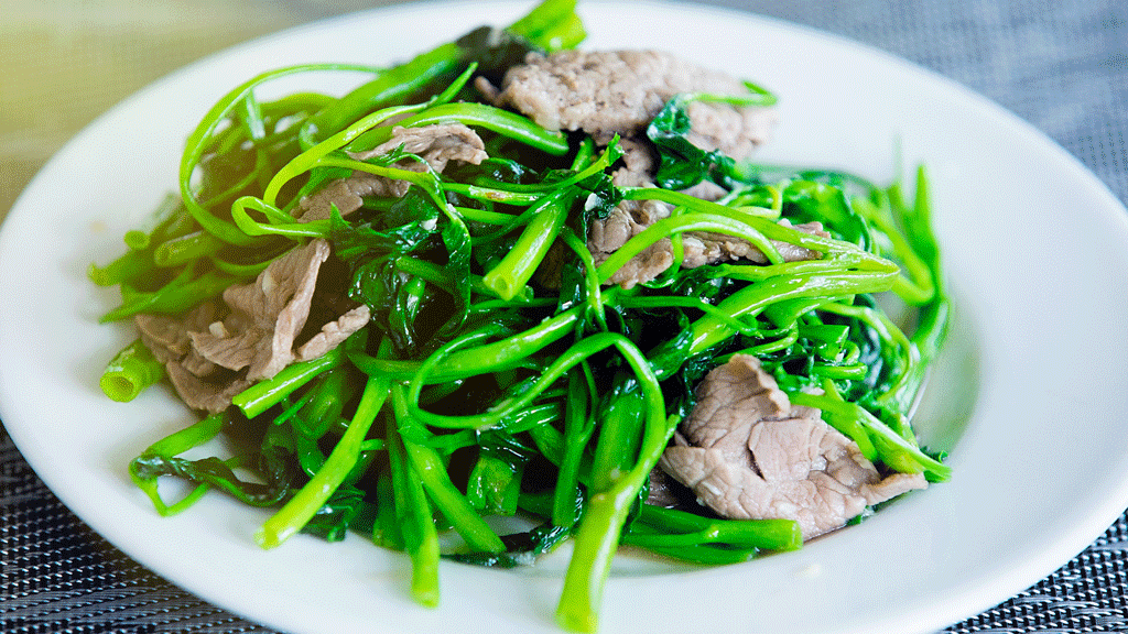 Bò xào rau muống