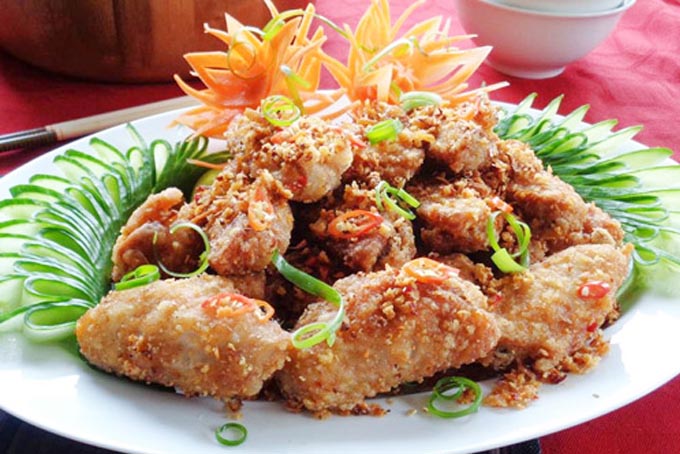 Cánh gà xóc tỏi ớt