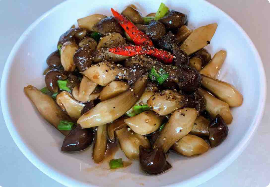 Nấm xào hành tỏi