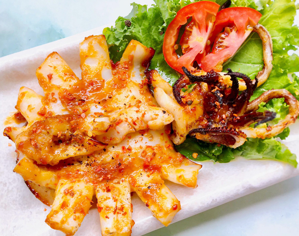 Mực tươi nướng muối ớt