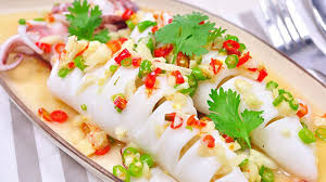 Mực tươi hấp hành